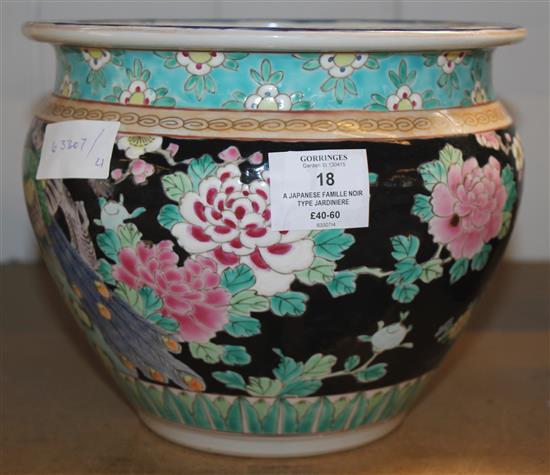 Japanese famille noir type jardiniere(-)